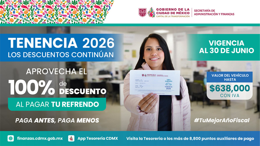 <h4>Tenencia 2026</h4>